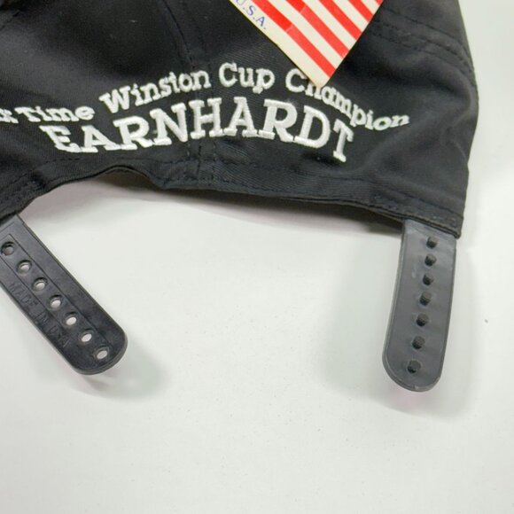 Dale Earnhardt 6-Time Winston Cup Champion Snapback Hat Black 3 USA Authentic - Picture 7 of 9
